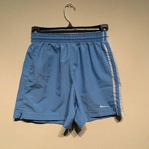 Blue Nike soccer shorts